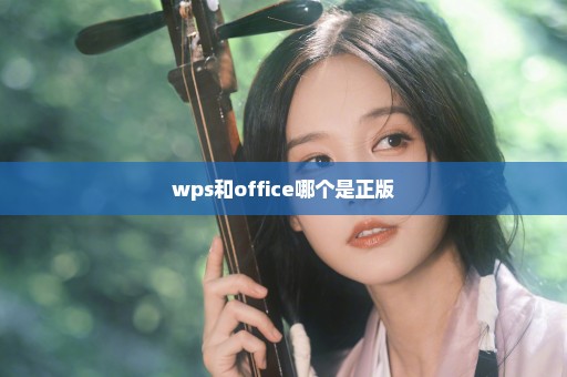 wps和office哪个是正版