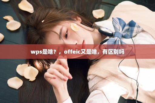 wps是啥？，offeic又是啥，有区别吗