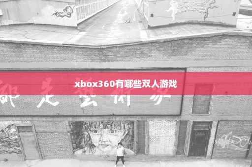 xbox360有哪些双人游戏