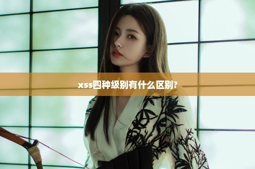 xss四种级别有什么区别?