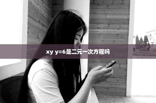 xy+y=6是二元一次方程吗