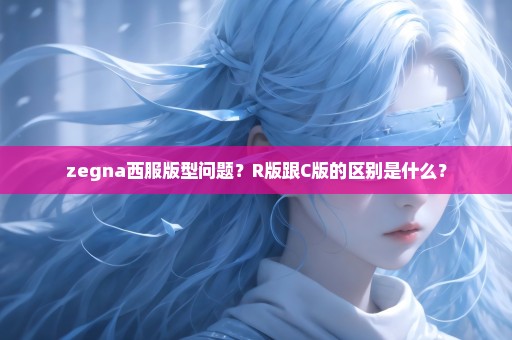 zegna西服版型问题？R版跟C版的区别是什么？