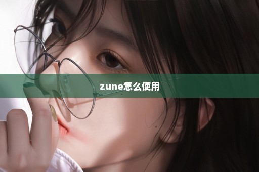 zune怎么使用